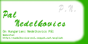 pal nedelkovics business card