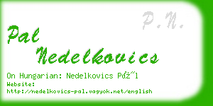 pal nedelkovics business card